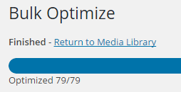 Bulk Optimize　Finished