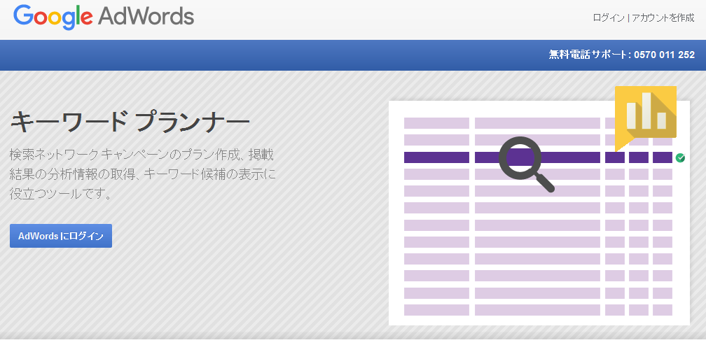 Googleキーワードプランナー