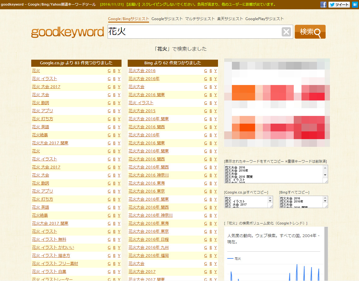 キーワード検索結果